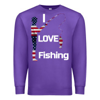 Purple I love fishing Premium Sweatshirt - Bettercallsaul