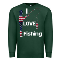 Sports Green I love fishing Premium Sweatshirt - Bettercallsaul