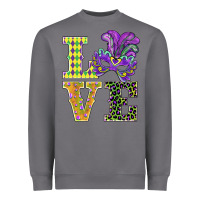 Storm mardi gras love mask Heavyweight Sweatshirt - BarkalooDesign