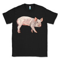 Black american yorkshire pig  baby Classic Tee - LillyAllenDesigns