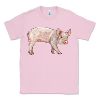 Bubblegum Pink american yorkshire pig  baby Classic Tee - LillyAllenDesigns