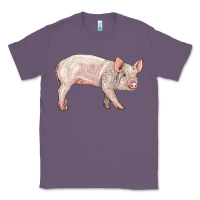 Lavender american yorkshire pig  baby Classic Tee - LillyAllenDesigns