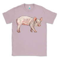 Lilac american yorkshire pig  baby Classic Tee - LillyAllenDesigns