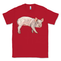 Red american yorkshire pig  baby Classic Tee - LillyAllenDesigns