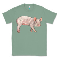 Sage american yorkshire pig  baby Classic Tee - LillyAllenDesigns