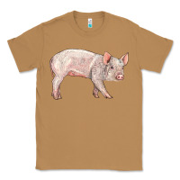 Toasted Coconut american yorkshire pig  baby Classic Tee - LillyAllenDesigns