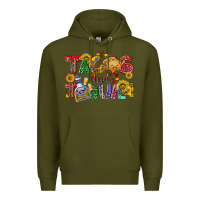 Army Green Tacos and tequila Premium Hoodie - NancyCooperArtShop