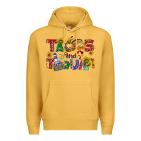 Mustard Tacos and tequila Premium Hoodie - NancyCooperArtShop