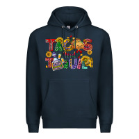 Navy Tacos and tequila Premium Hoodie - NancyCooperArtShop