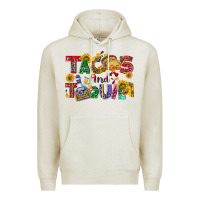 Oatmeal Heather Tacos and tequila Premium Hoodie - NancyCooperArtShop
