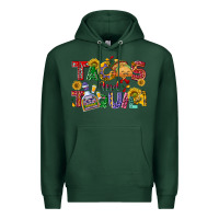 Sports Green Tacos and tequila Premium Hoodie - NancyCooperArtShop