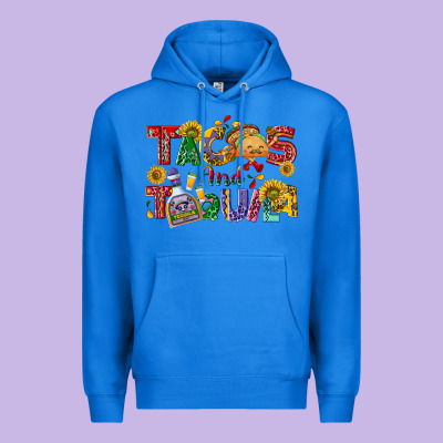 Tacos And Tequila Premium Hoodie Designed By Nancycooperartshop