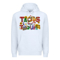 White Tacos and tequila Premium Hoodie - NancyCooperArtShop