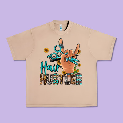 Hair Hustler Urban Heavy Tee Designed By Jasminsmagicworld