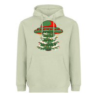 Matcha Ufo Christmas Pine Tree Heavyweight Hoodie - Bettercallsaul