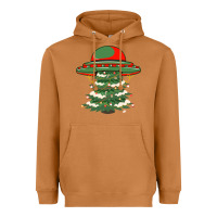 Meerkat Ufo Christmas Pine Tree Heavyweight Hoodie - Bettercallsaul