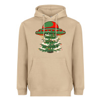 Mushroom Ufo Christmas Pine Tree Heavyweight Hoodie - Bettercallsaul