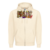 Sandshell Mardi Gras love dog paw Zipper Hoodie - BundleAndBundleShop