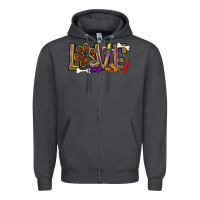 Smoke Mardi Gras love dog paw Zipper Hoodie - BundleAndBundleShop