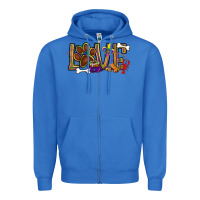True Royal Mardi Gras love dog paw Zipper Hoodie - BundleAndBundleShop