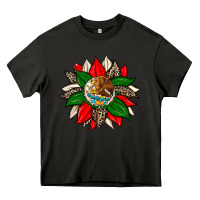 Asphalt mexican flag sunflower Heavy Core Tee - Zillion Design Studio