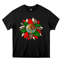 Black mexican flag sunflower Heavy Core Tee - Zillion Design Studio