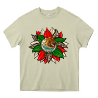 Mossy mexican flag sunflower Heavy Core Tee - Zillion Design Studio