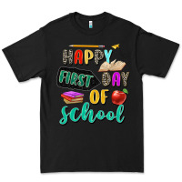Black happy first day of school Premium Tee - Zillion Design Studio