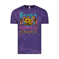 Cloud Purple being a mom makes my life complete Vintage Tee - Artiststas