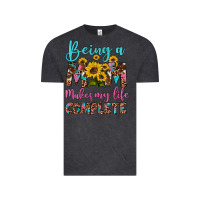 Vintage Black being a mom makes my life complete Vintage Tee - Artiststas