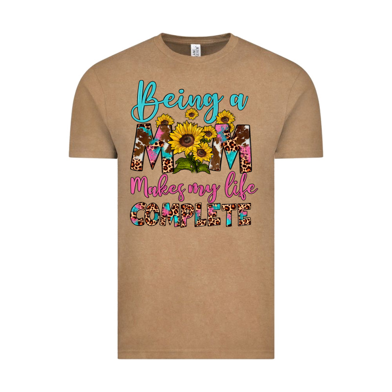 Being A Mom Makes My Life Complete Vintage Tee by Artiststas | Teevron