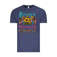Vintage Denim being a mom makes my life complete Vintage Tee - Artiststas