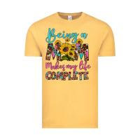 Vintage Mustard being a mom makes my life complete Vintage Tee - Artiststas