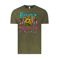 Vintage Olive being a mom makes my life complete Vintage Tee - Artiststas