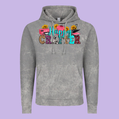 Happy Crafter Vintage Hoodie Designed By Ranaportraitstore