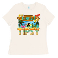Bone tanned and tipsy Ladies Tee - texasbilliewilder