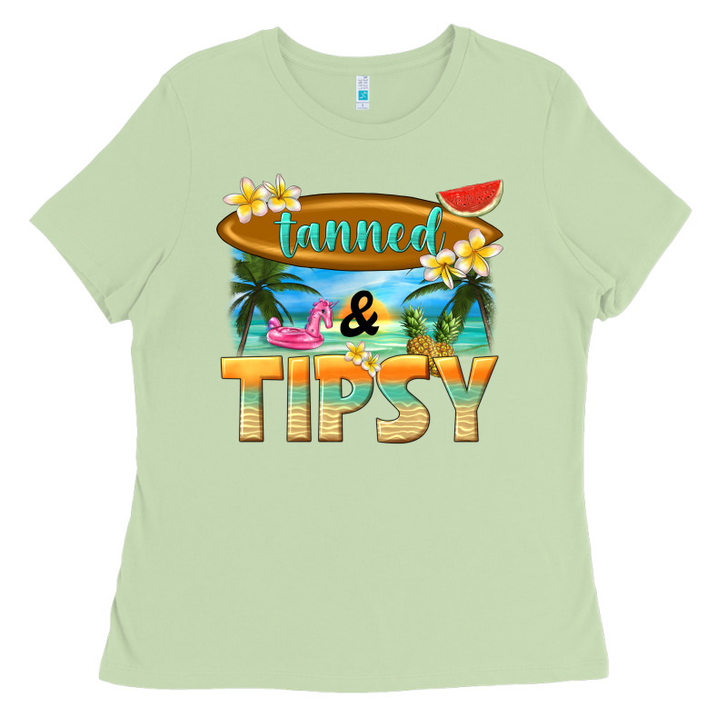 Tanned And Tipsy Ladies Tee by texasbilliewilder | Teevron