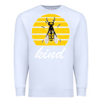 White Bee Kind Premium Sweatshirt - Bettercallsaul