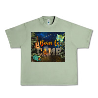Oil Green born to camp Urban Heavy Tee - NancyCooperArtShop