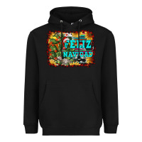 Black feliz navidad Heavyweight Hoodie - RanaPortraitStore