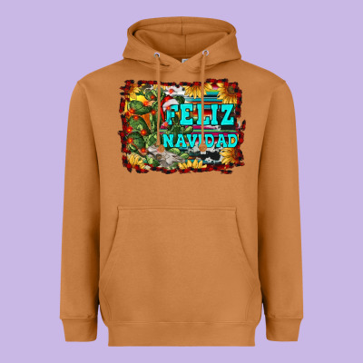 Feliz Navidad Heavyweight Hoodie Designed By Ranaportraitstore