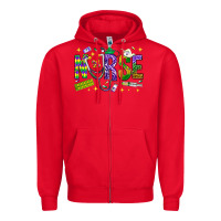 Red Mardi Gras nurse Zipper Hoodie - BundleAndBundleShop