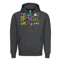 Smoke Mardi Gras nurse Zipper Hoodie - BundleAndBundleShop