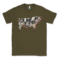 Army Green Spotted Pig Classic Tee - LillyAllenDesigns