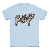 Dusty Blue Spotted Pig Classic Tee - LillyAllenDesigns