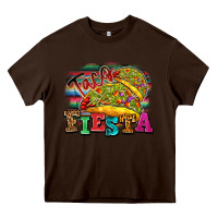 Chocolate Brown Taco Fiesta Heavy Core Tee - texasbilliewilder