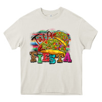 Cream Taco Fiesta Heavy Core Tee - texasbilliewilder