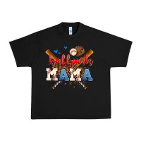 Black ballpark mama Urban Heavy Tee - AdoDesignShop