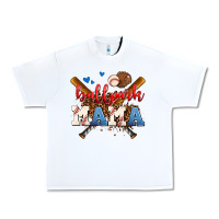 White ballpark mama Urban Heavy Tee - AdoDesignShop