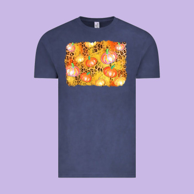 Fall Pumpkin Background Vintage Tee Designed By Adodesignshop